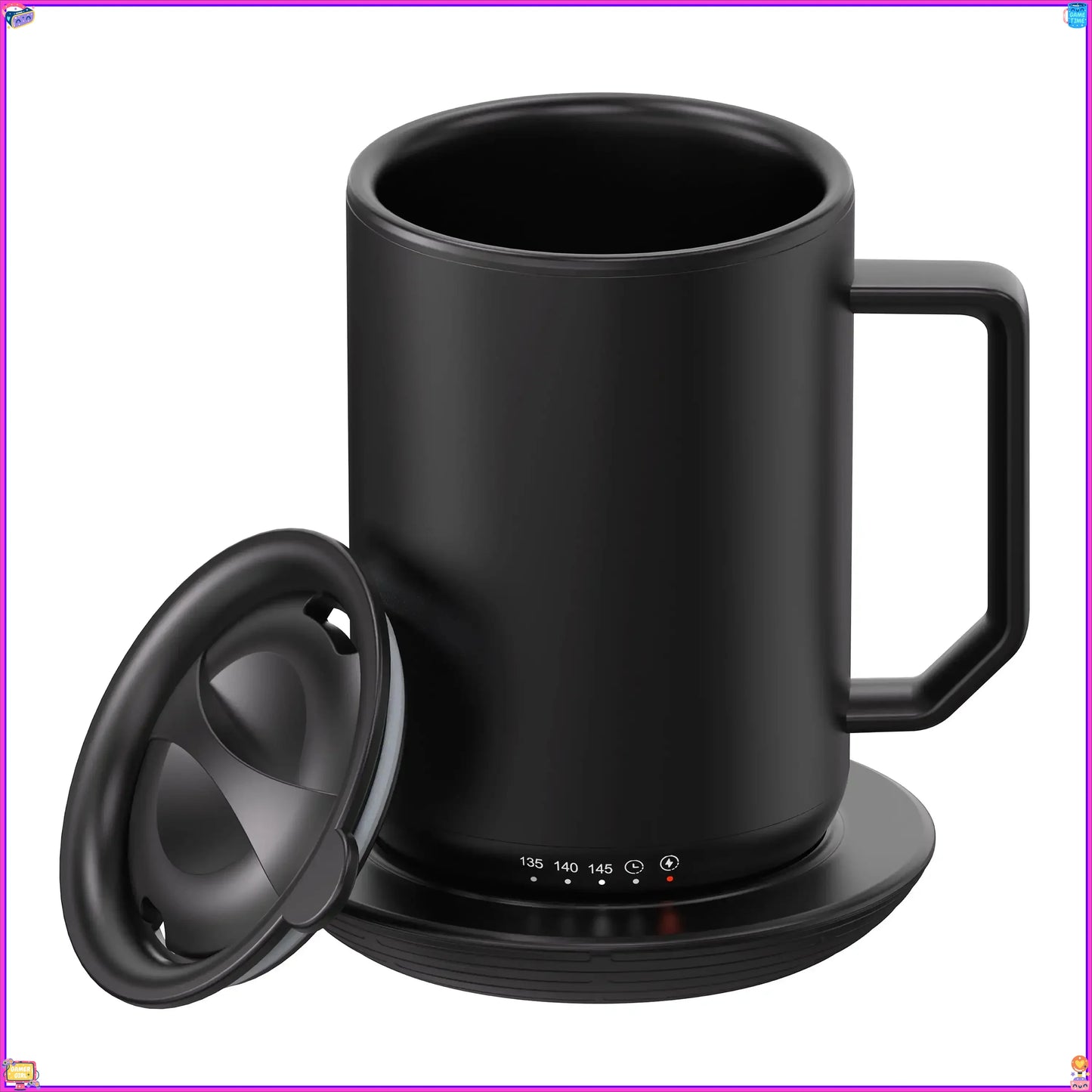 Constant Temperature Coffee Mug Stainless Steel with USB Warmer Base