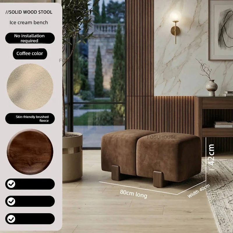 Italian Designer Ottoman Bench for Entryway