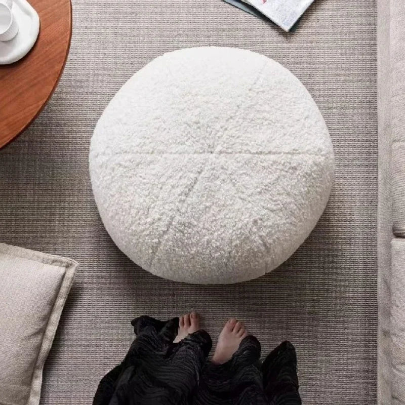 Round Ottomans Puff Pouf Comfortable Lounges