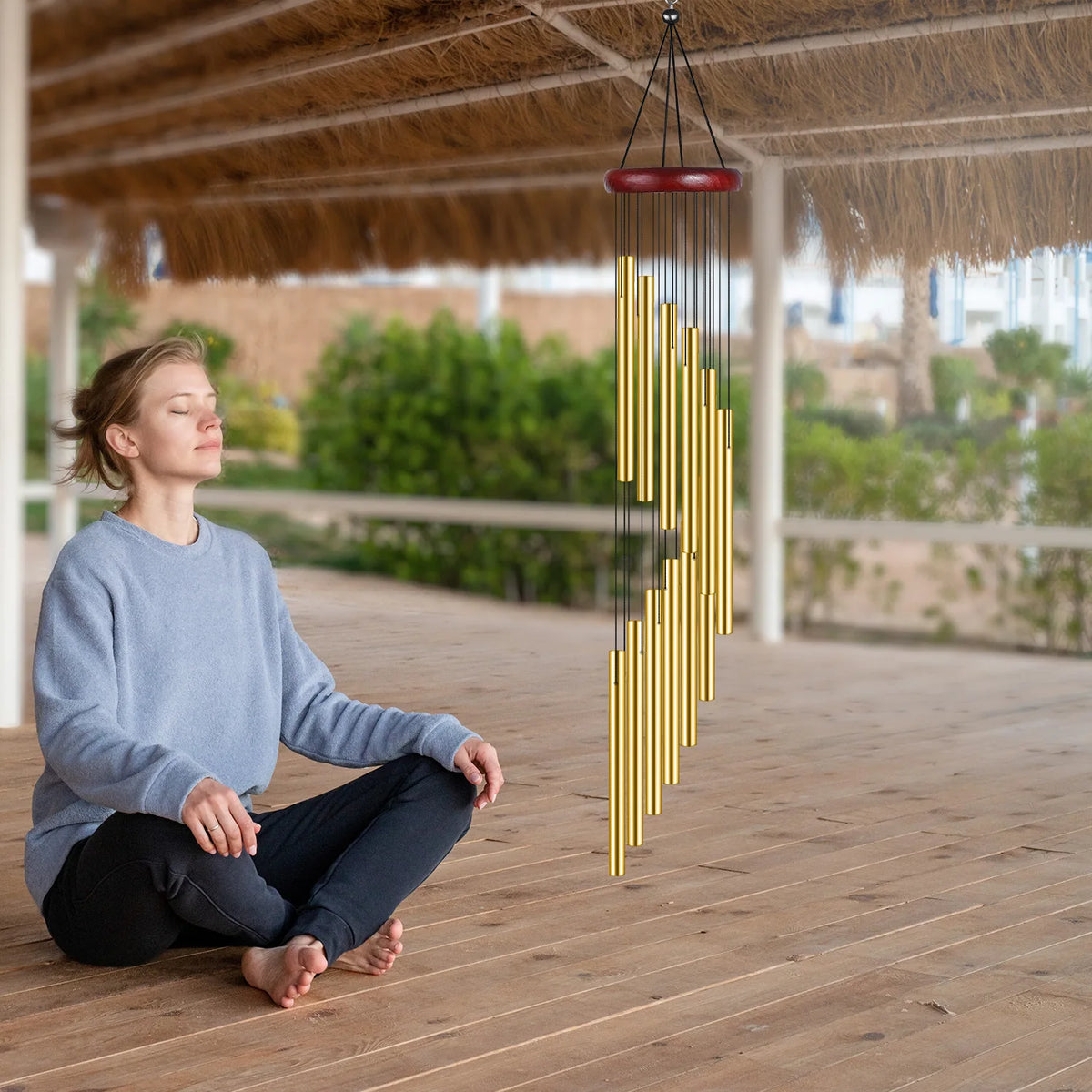 23in Wind Chime 12 Metal Aluminium Tube Chimes