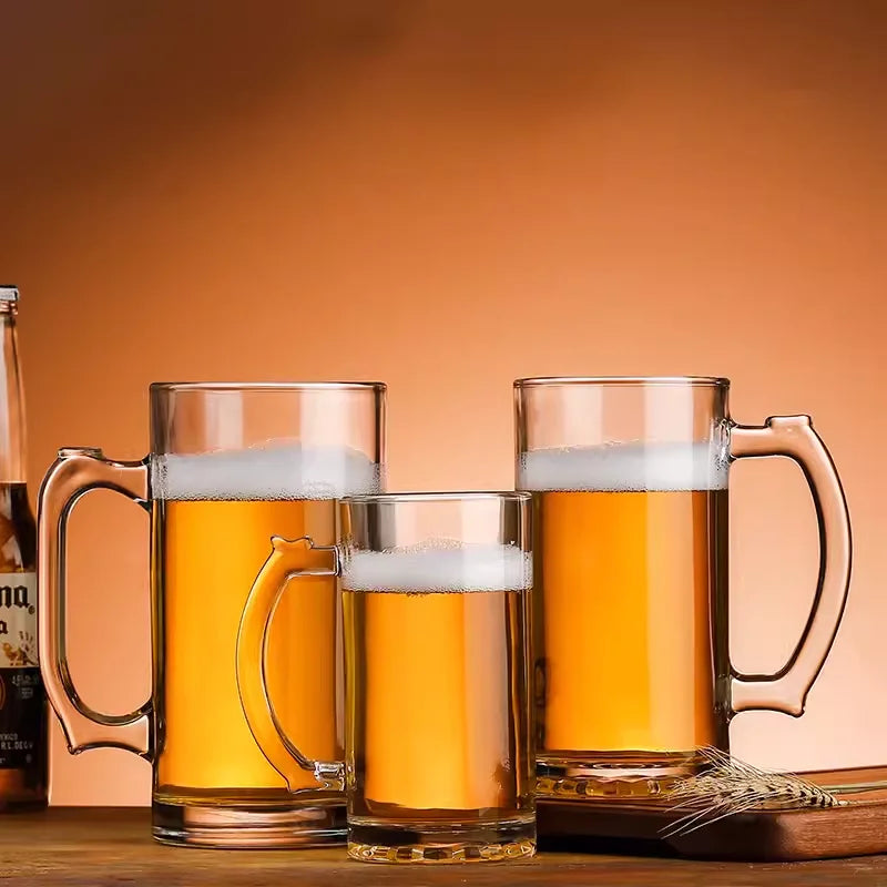 Thickened Glass Beer Mug Ultra Large Capacity