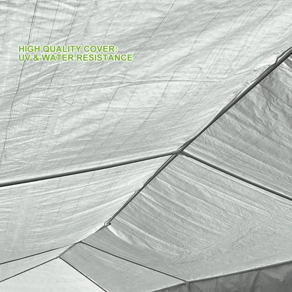 White 10'X30' Heavy Duty Outdoor Canopy Gazebo Tent W/Windows