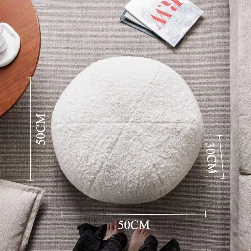 Round Ottomans Puff Pouf Comfortable Lounges