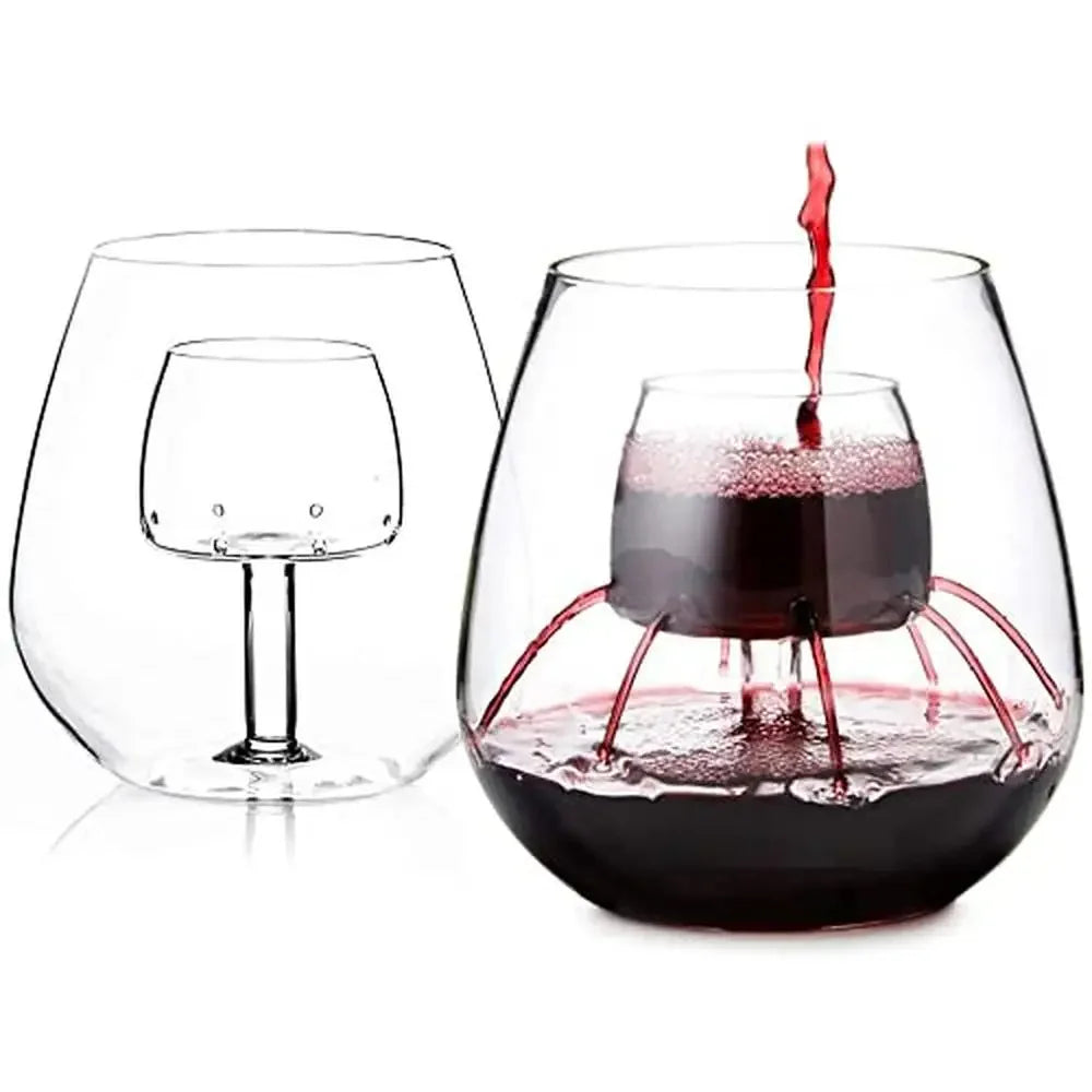 Stemless Aerating Wine Glasses Set of 2