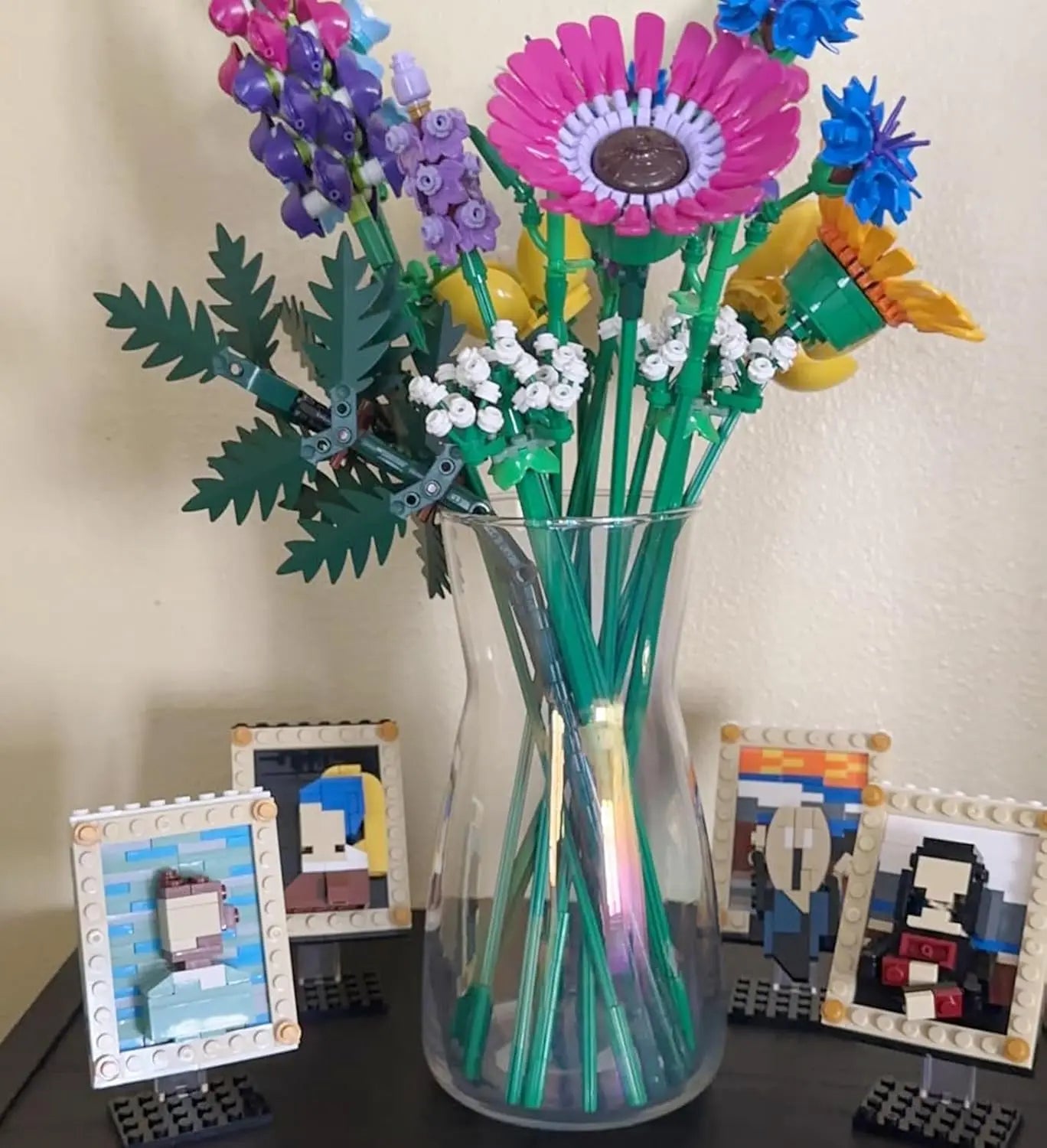 8" Iridescent Glass Vase for Centerpiece