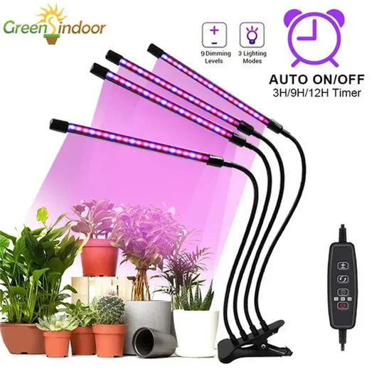 USB Plants Grow Lamp 1-4 Heads Full Spectrum