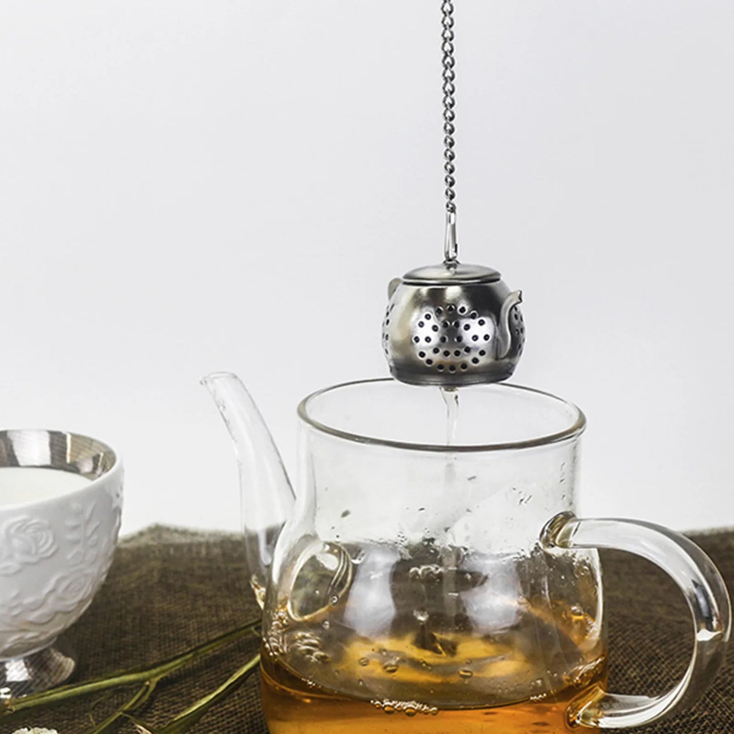 Stainless Steel Tea Leaf Infuser Strainer Spice Mesh Sieve