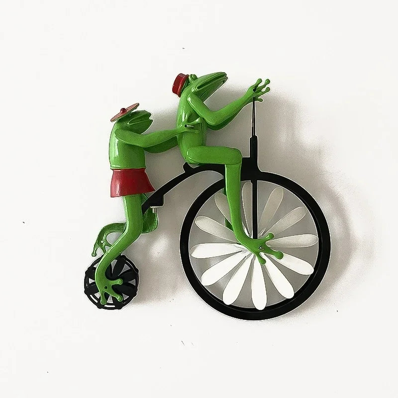 Vintage Bicycle Metal Wind Spinner Animal Motorcycle Windmill