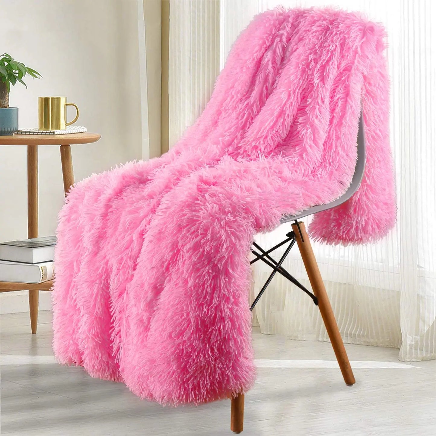 Thickened Fluffy Blanket Warm winter Double side