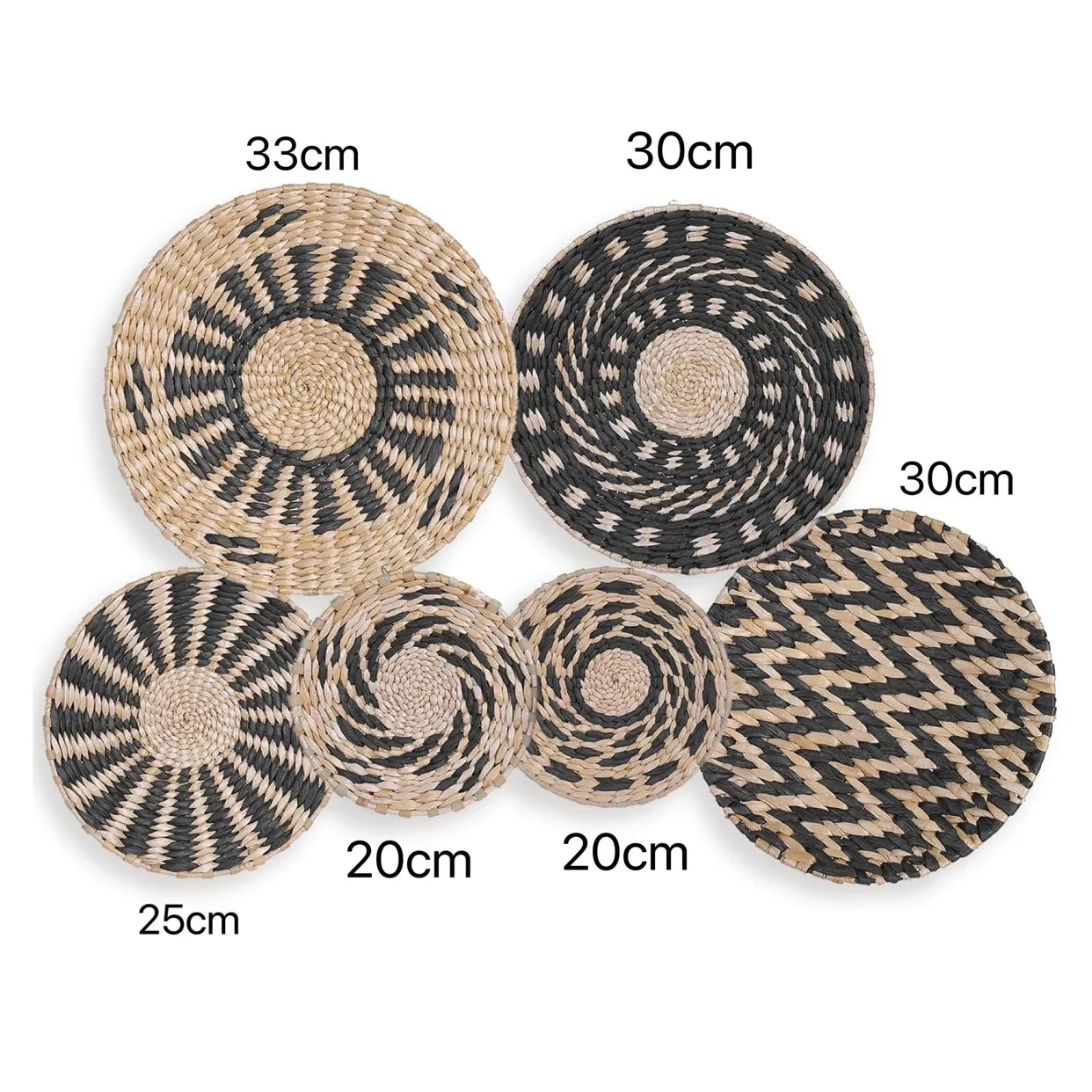 Boho Straw Wall Decor Grass Weaving Woven Tassel Wall Hanging
