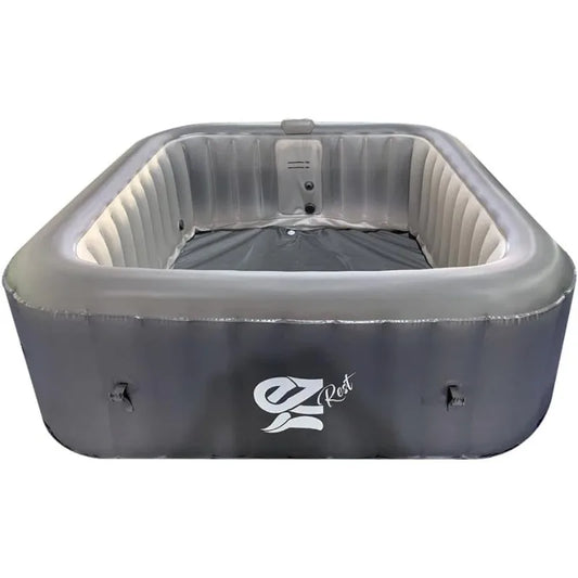 Portable Hot Tub -73''x73''x25'' 6-Person Inflatable