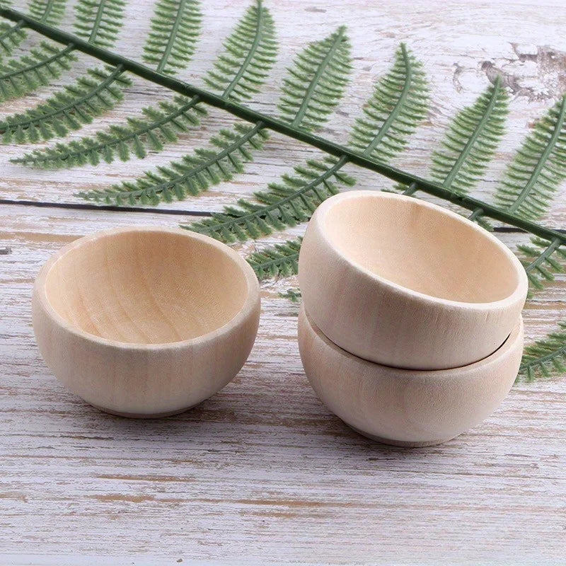 Handcrafted Solid Wood Mini Bowl