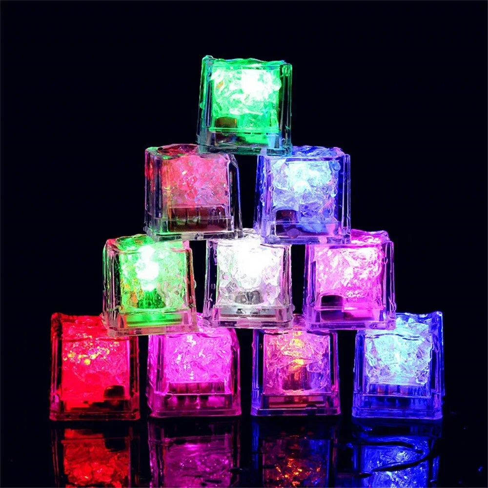 Waterproof Led Ice Cube Multi Color Flashing Glow in The Dark Light