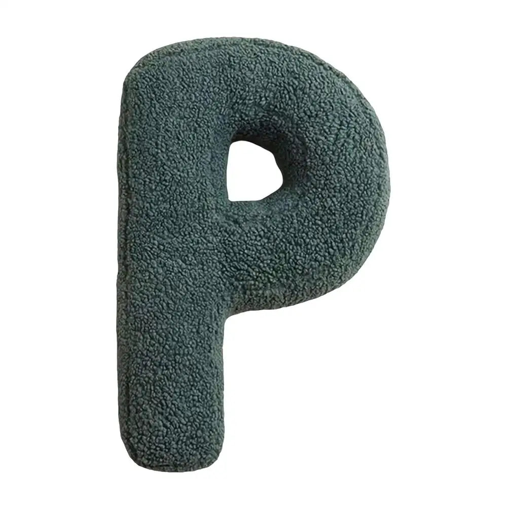 Soft Initial Throw Cushion Plush English Alphabet Pillow A to Z