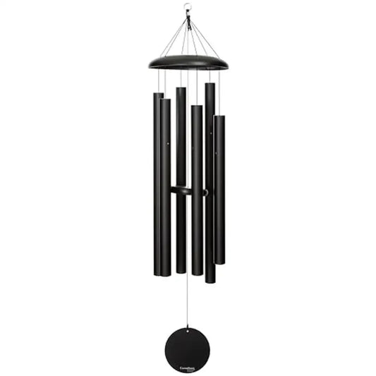 56" Black Aluminum Wind Chime 6 Tubes