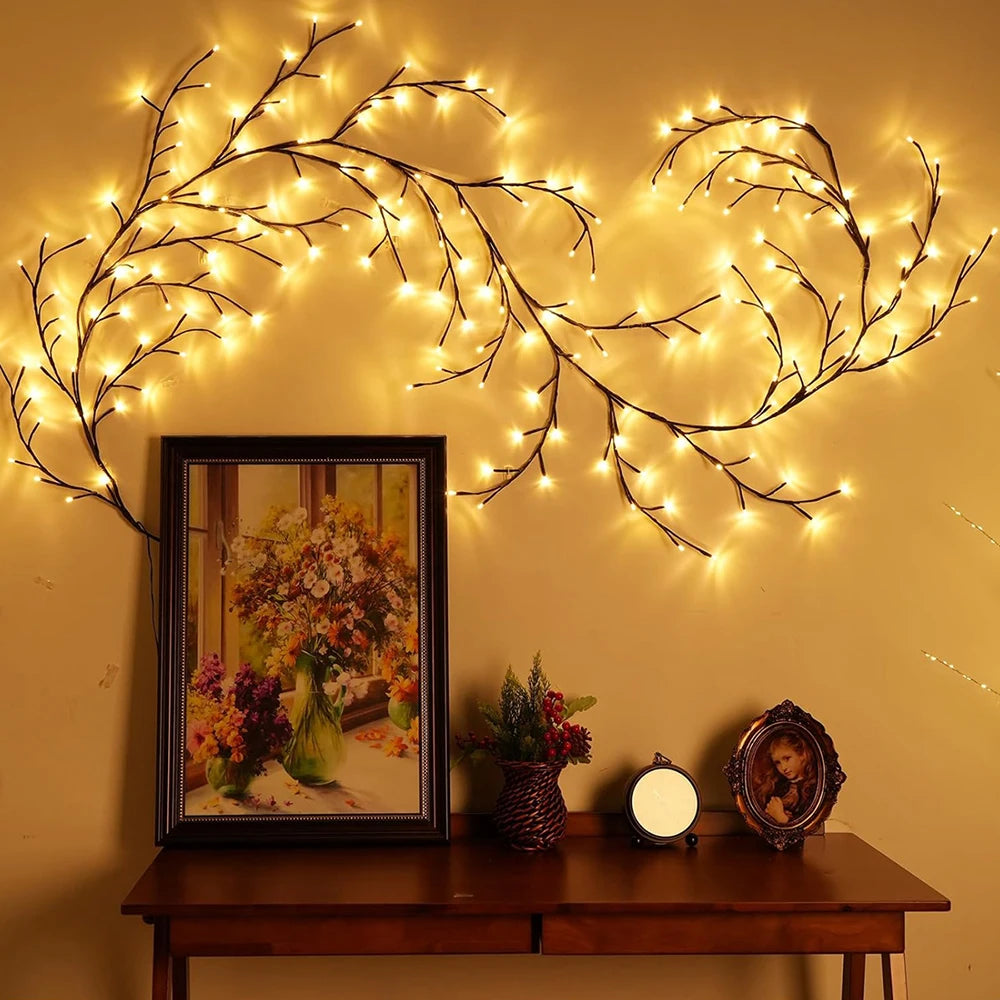Outdoor Lighting Solar Tree and Vine Lamp 96LED Tree Branches