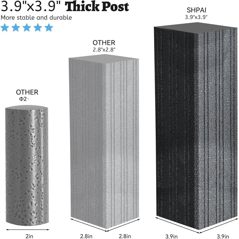 8x5FT Hardtop Grill Gazebo, 2 Side Shelves and Ceiling Hook,