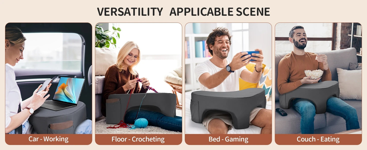 Gaming Reading Pillow Ergonomic Soft Memory Foam 3 Legs