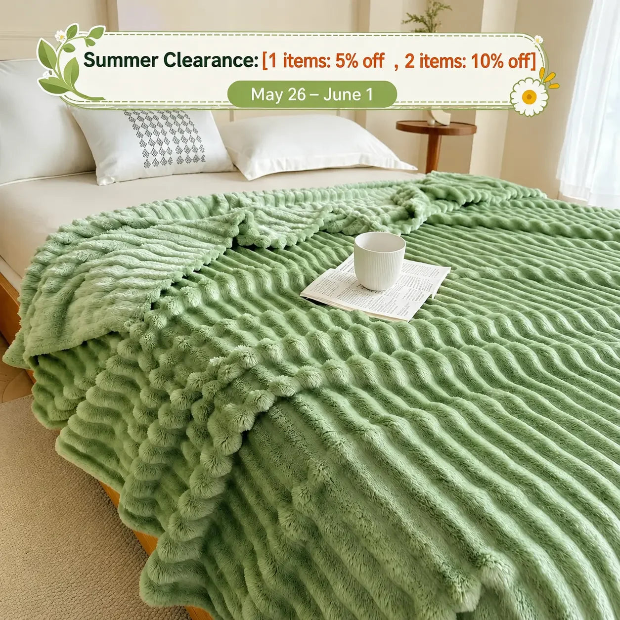 Summer Lightweight Blanket Queen Size - Cooling Throw Blankets