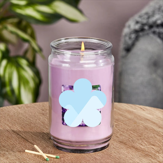 Mainstays Lilac Breeze Scented Single-Wick Large Glass Jar Candle, 20 oz