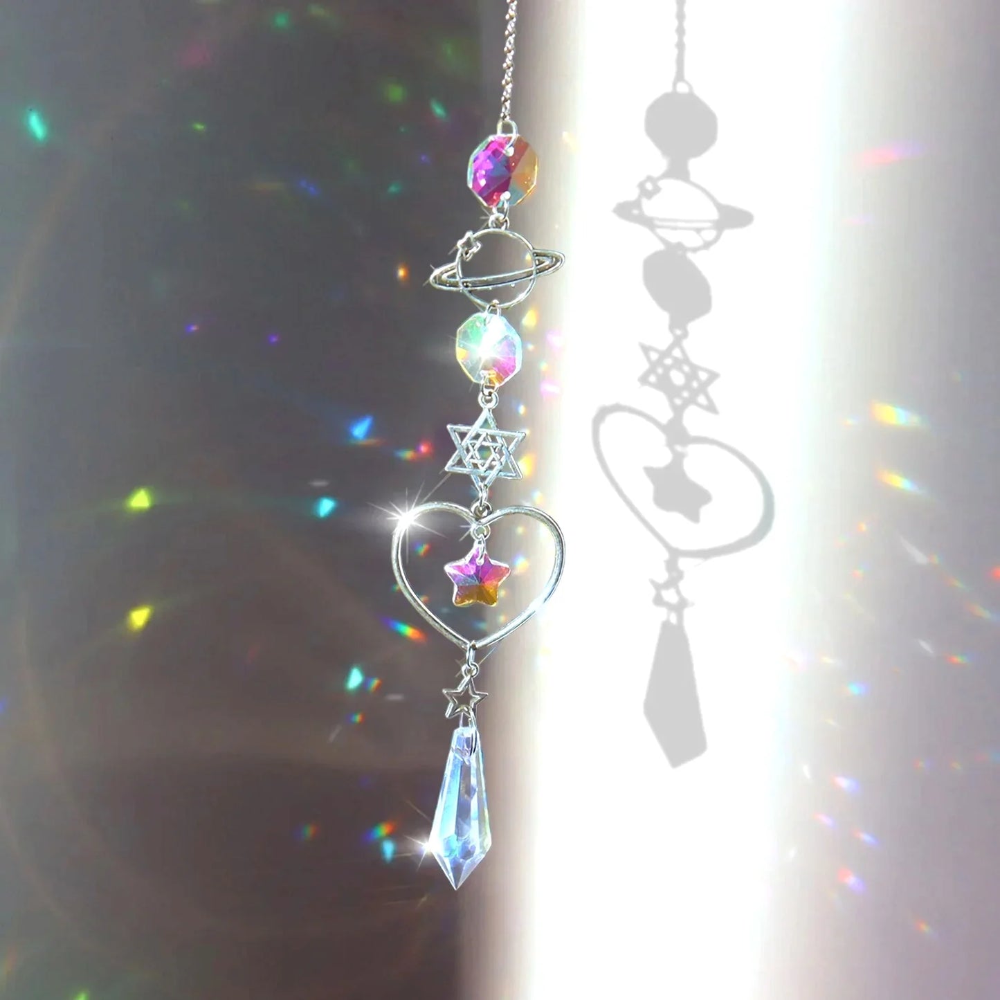 Crystal Wind Chime Rainbow Maker Sun Catcher Dream Catcher