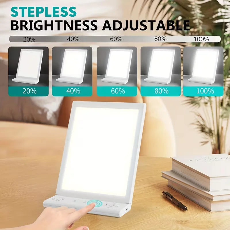 SAD Daylight Lamp -  3 Color Temperatures, 6 Timer & 10 White Noise