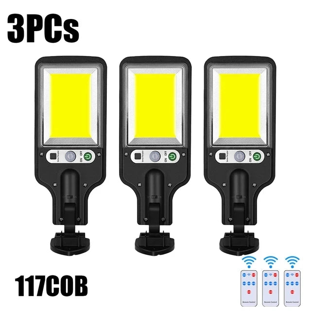 Solar Street Lights Outdoor, Solar Lamp With 3 Light Modes