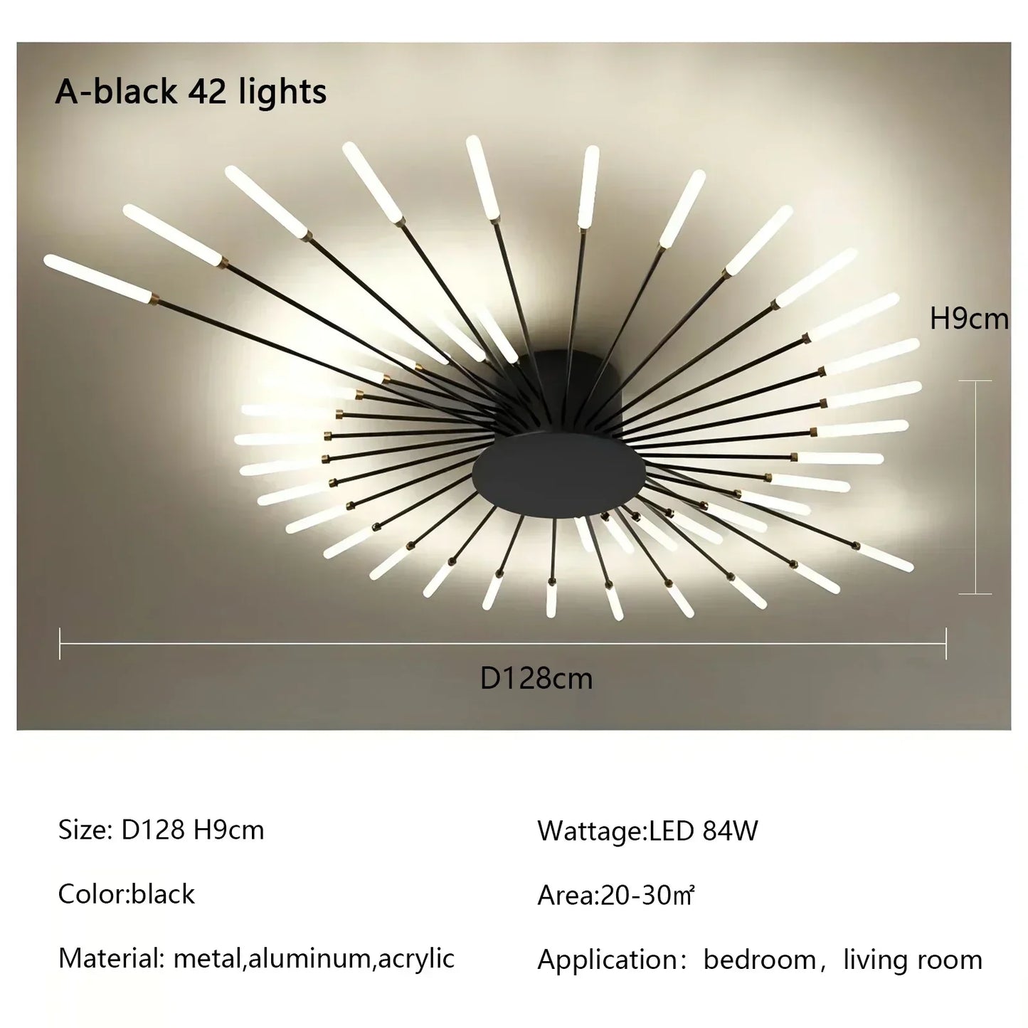 Modern Firework Led Chandeliers Lighting