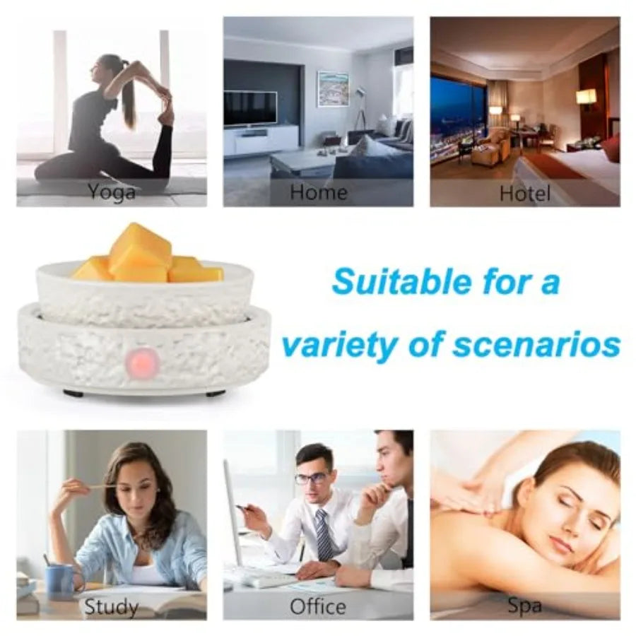 Ceramic Wax Melt Warmer Fragrance, 3 in1 Electric Candle Wax Warmer