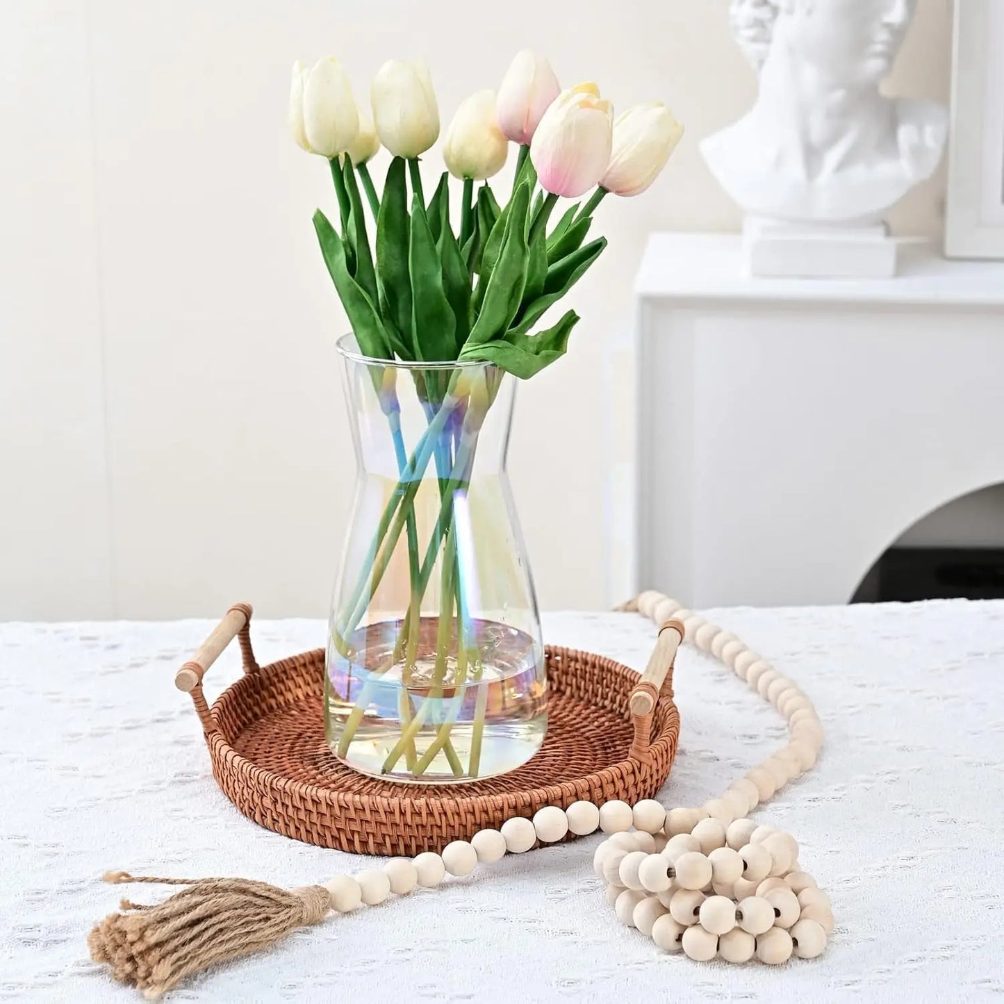 8" Iridescent Glass Vase for Centerpiece