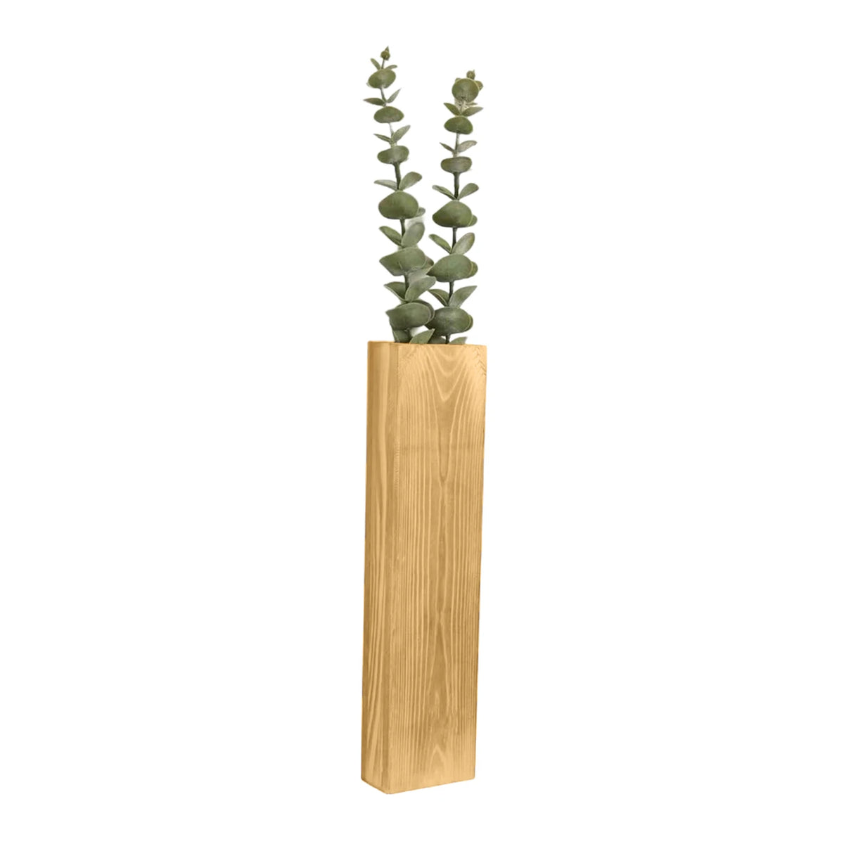 1pc Wall Planter Modern Solid Wood Vase