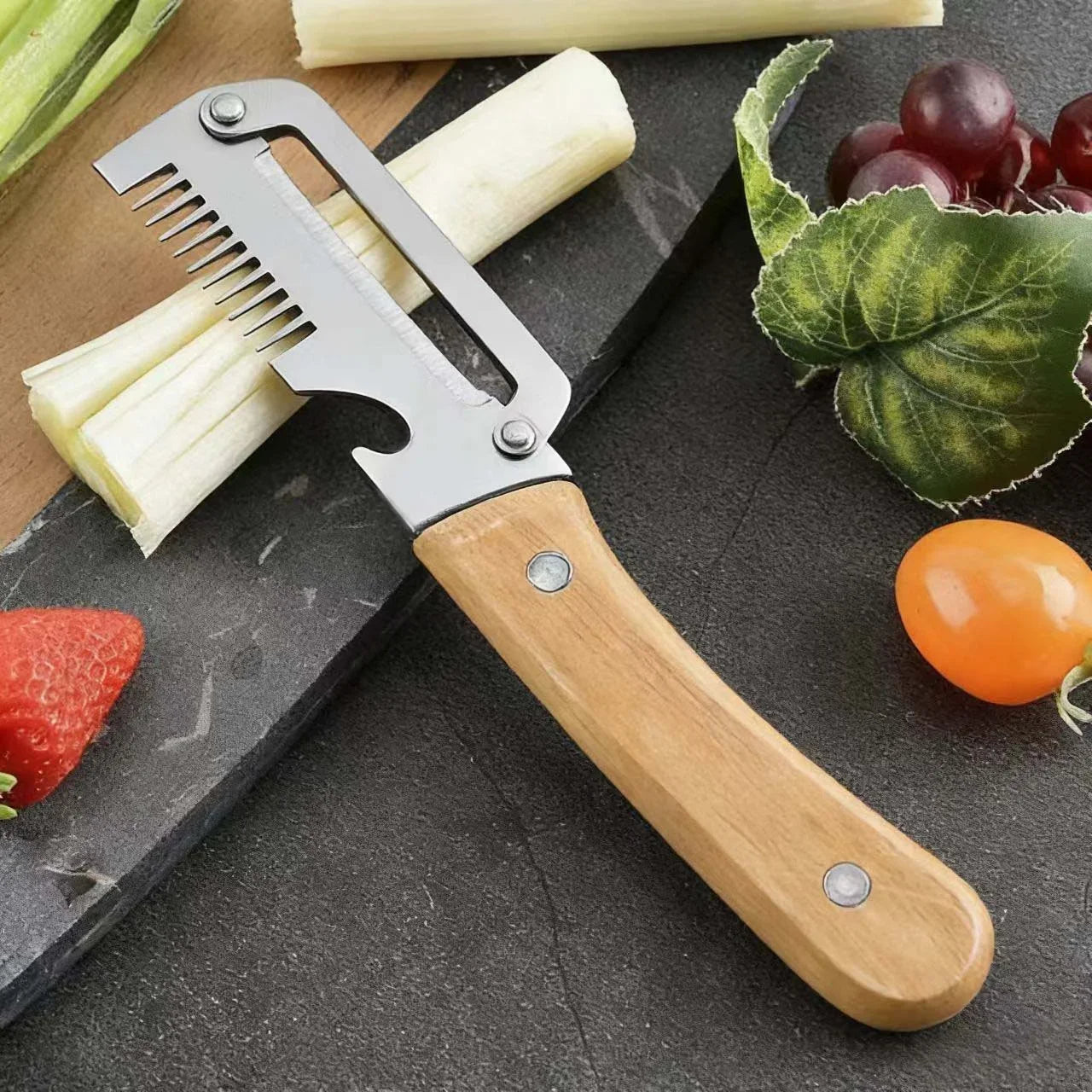 2026 New Paring Knife Ergonomic Wood Handle Knife