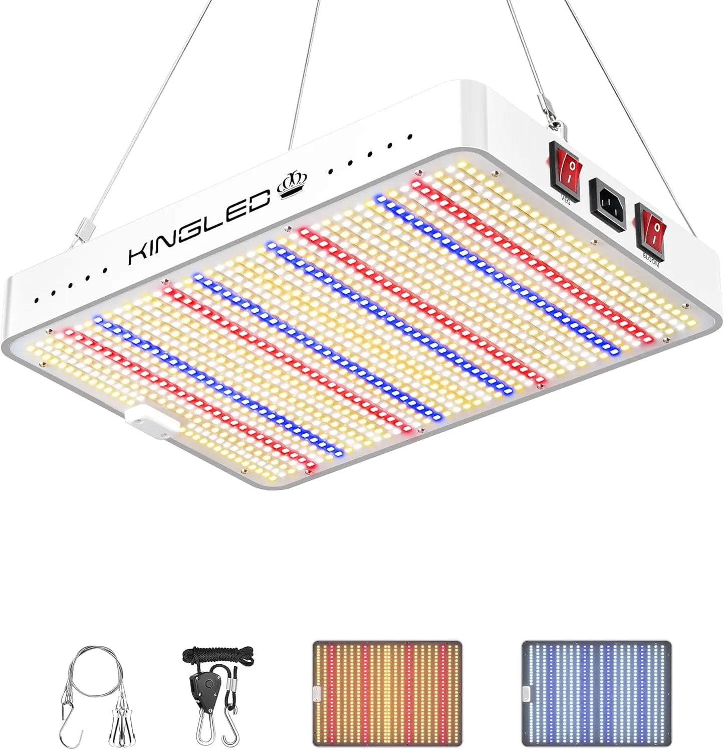 KingLED KP2000 LED Grow Light for Indoor Plants, Full Spectrum Plant Light