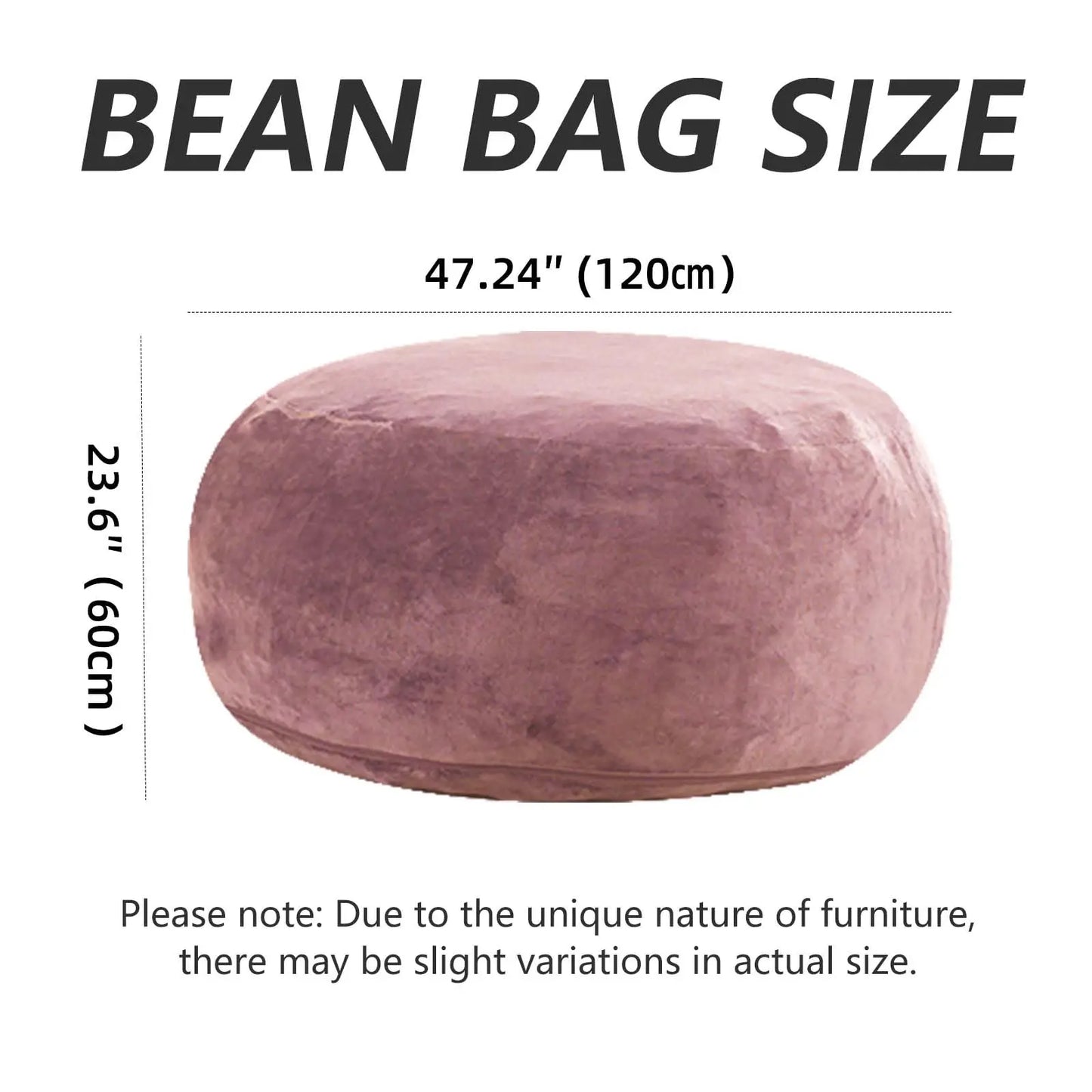 100CM×100CM×60CM, adult beanbag chair  memory foam chair, washable cover