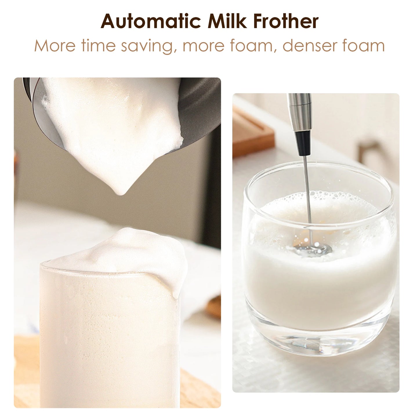 BioloMix 5-in-1 Milk Frother with LED Touch Screen