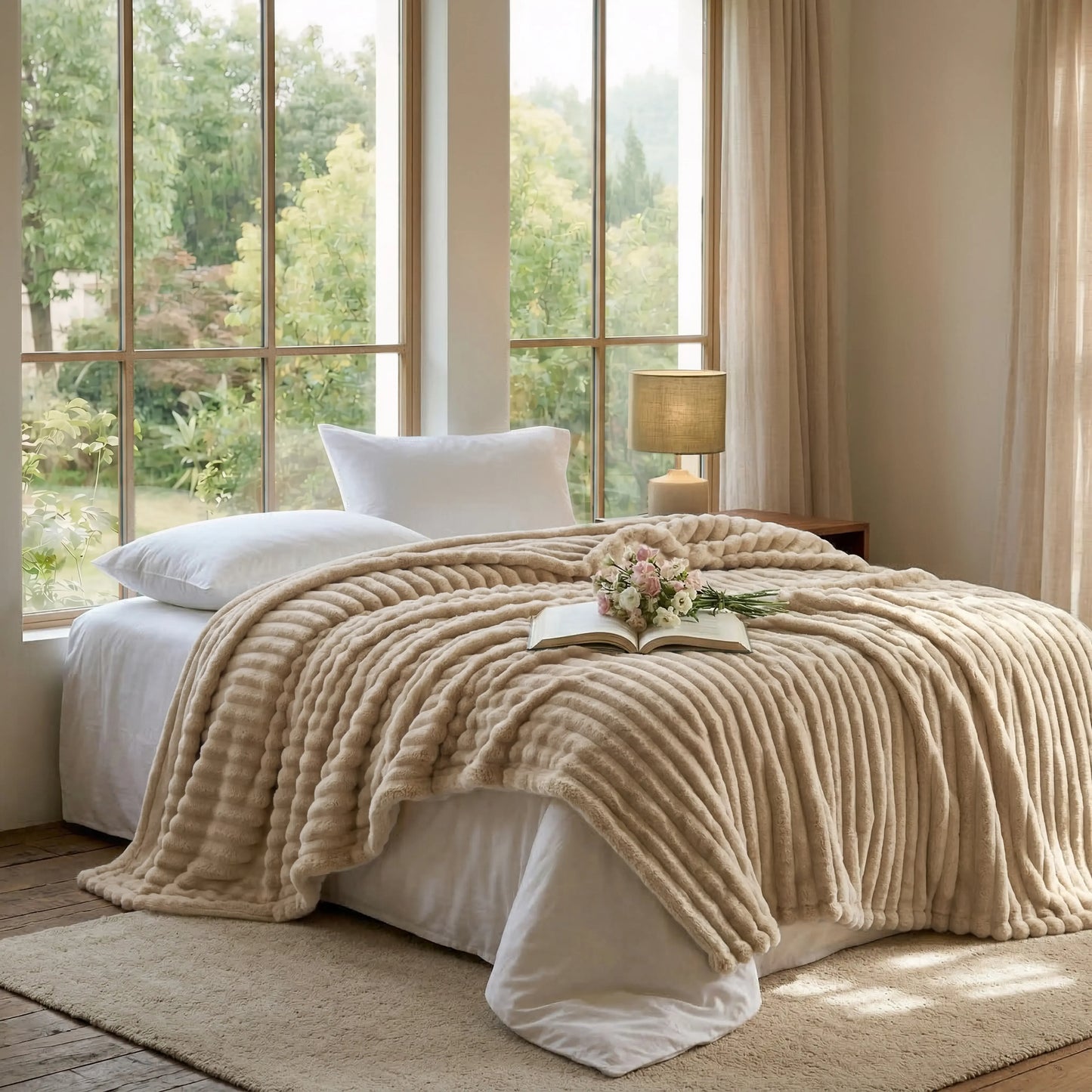 Summer Lightweight Blanket Queen Size - Cooling Throw Blankets