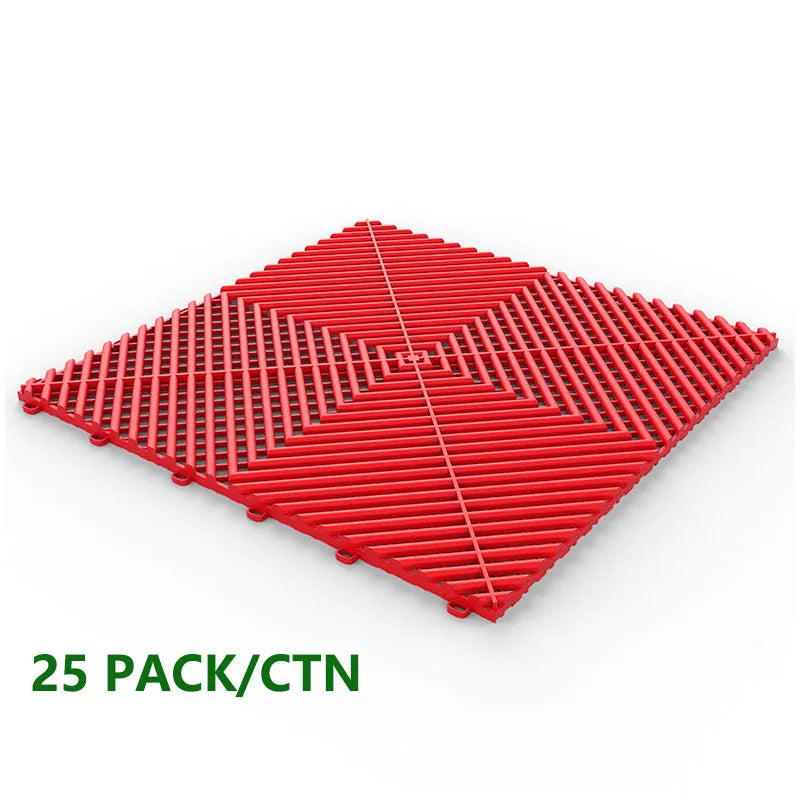 25PCS 1.8cm Thickness Garage Floor Mats Car Wash Room Floor Mat
