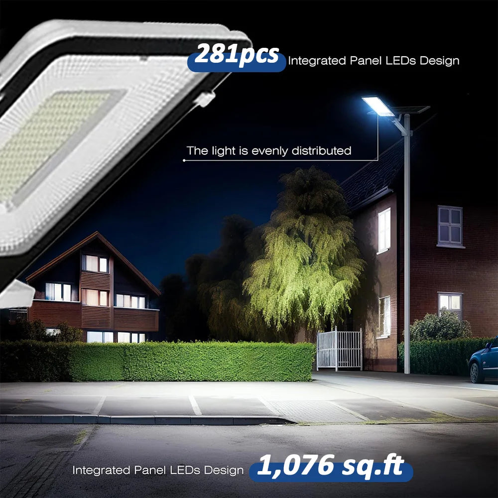 8000mah High Power Solar Street Lights Outdoor
