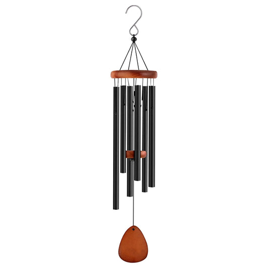 1pc Classic Black Aluminum Pipe Wind Chime