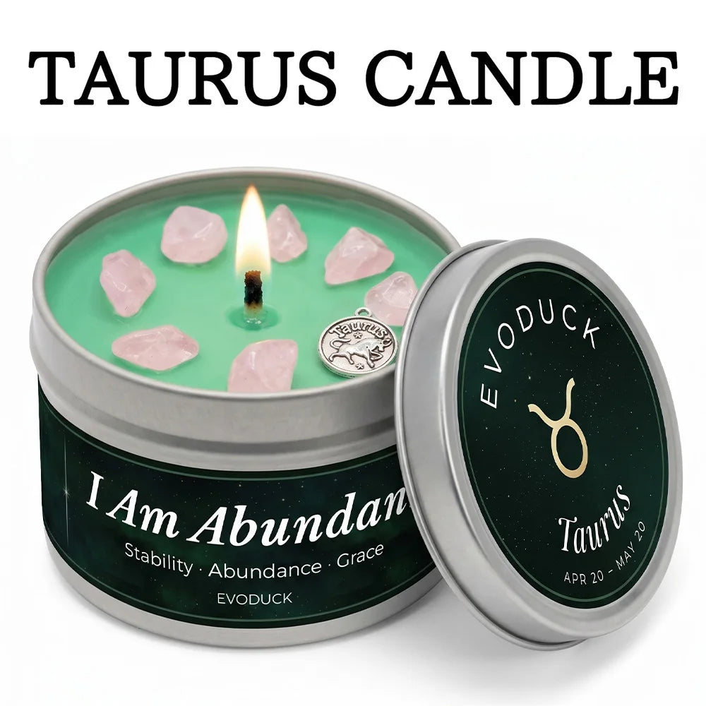 Earth Signs Zodiac Candle Set 3 Pack Scented Soy Candles