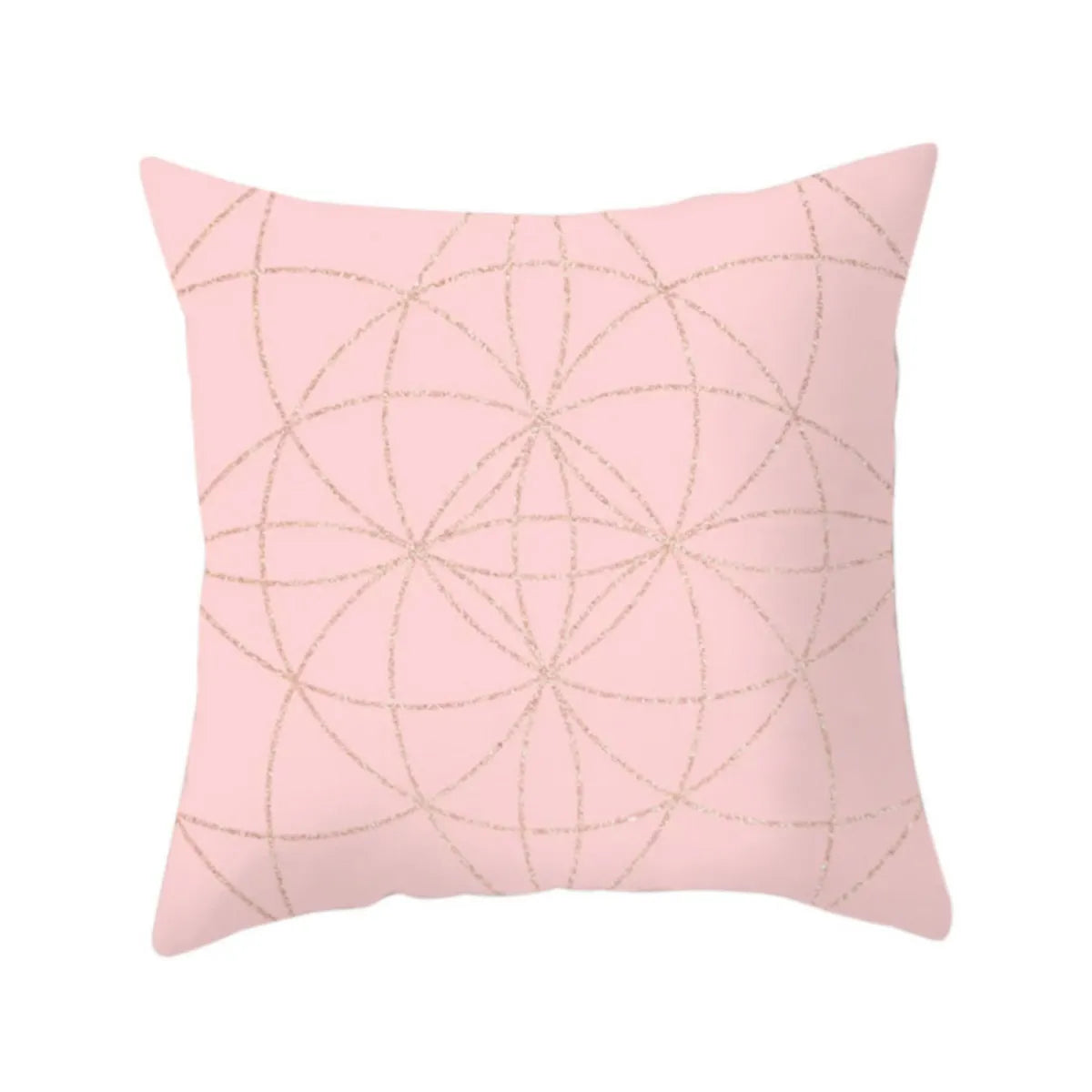 4pcs Modern Pink Pillow Case Polyester Soft Cover