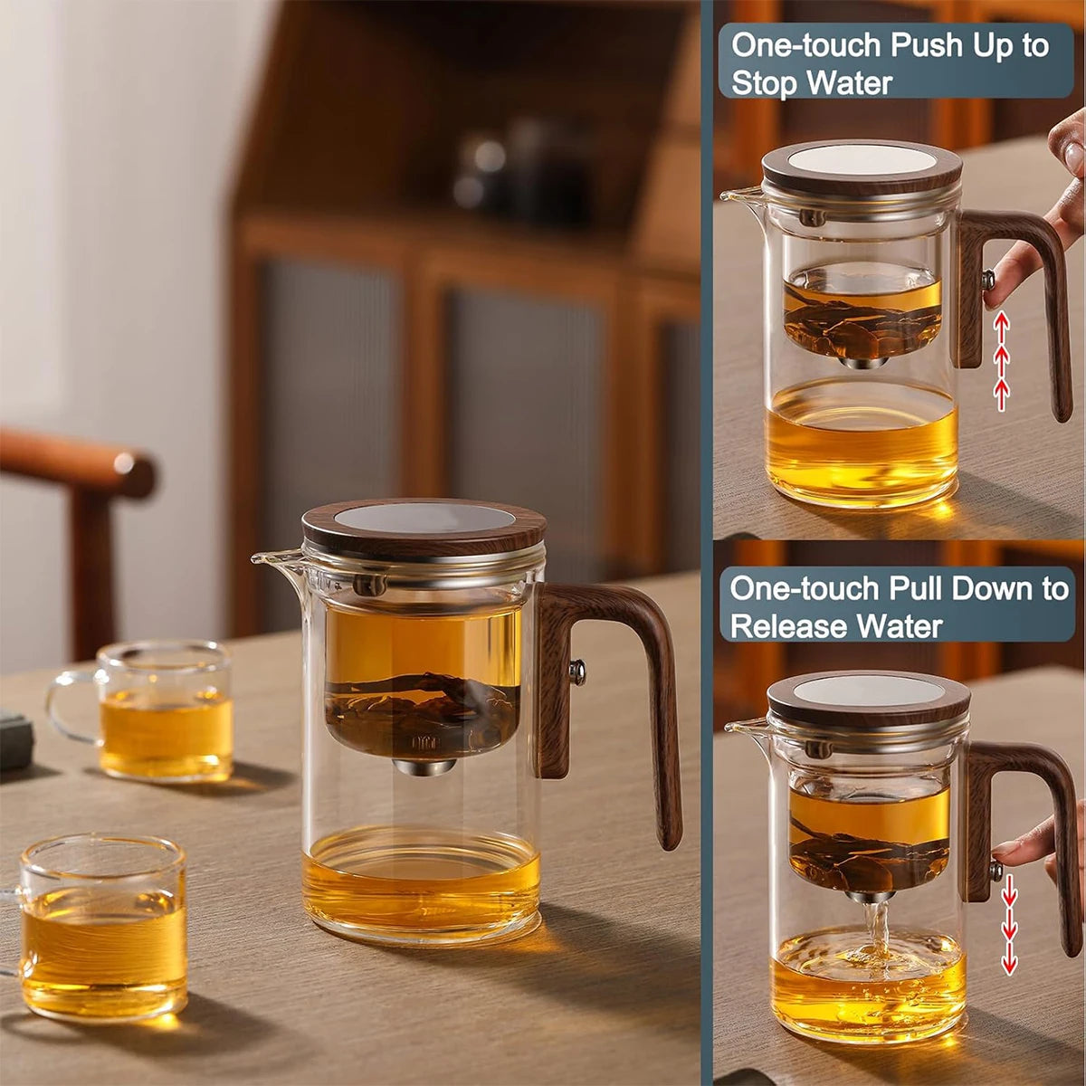 Tea Pot with Infusers for Loose Tea 600ML