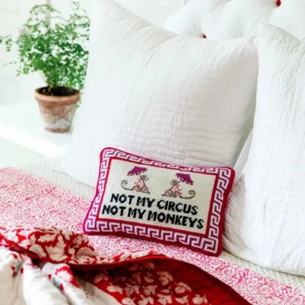 Throw Pillow - Not My Circus Not My Monkeys