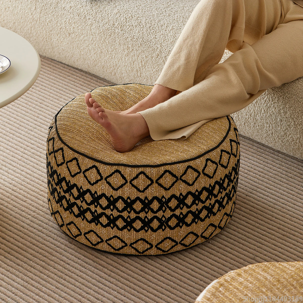 Bohemian Moroccan Pouf Ottoman
