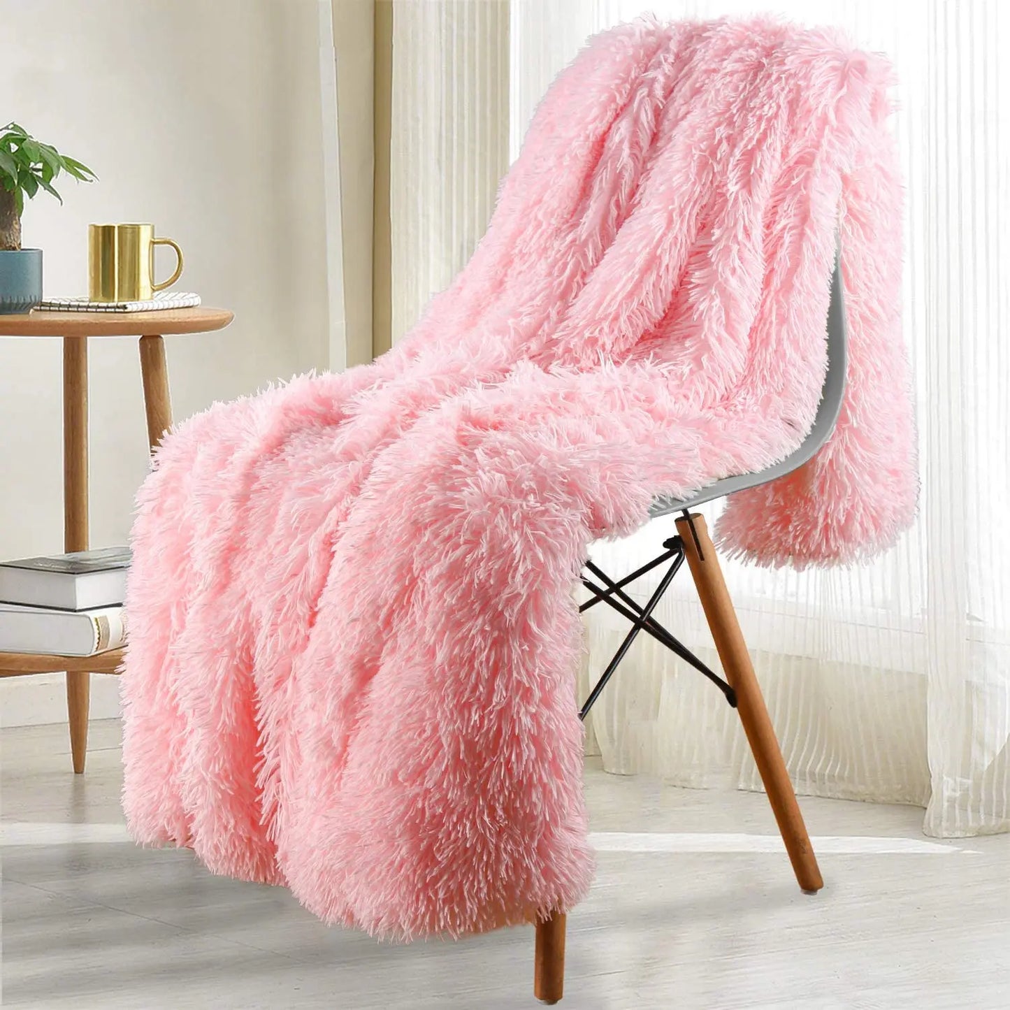 Thickened Fluffy Blanket Warm winter Double side