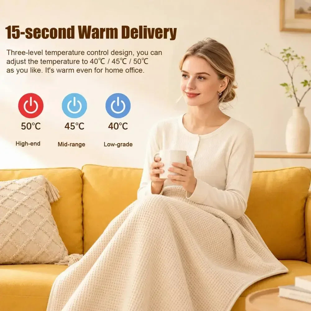 Heated Shawl Lightweight Wearable Blanket