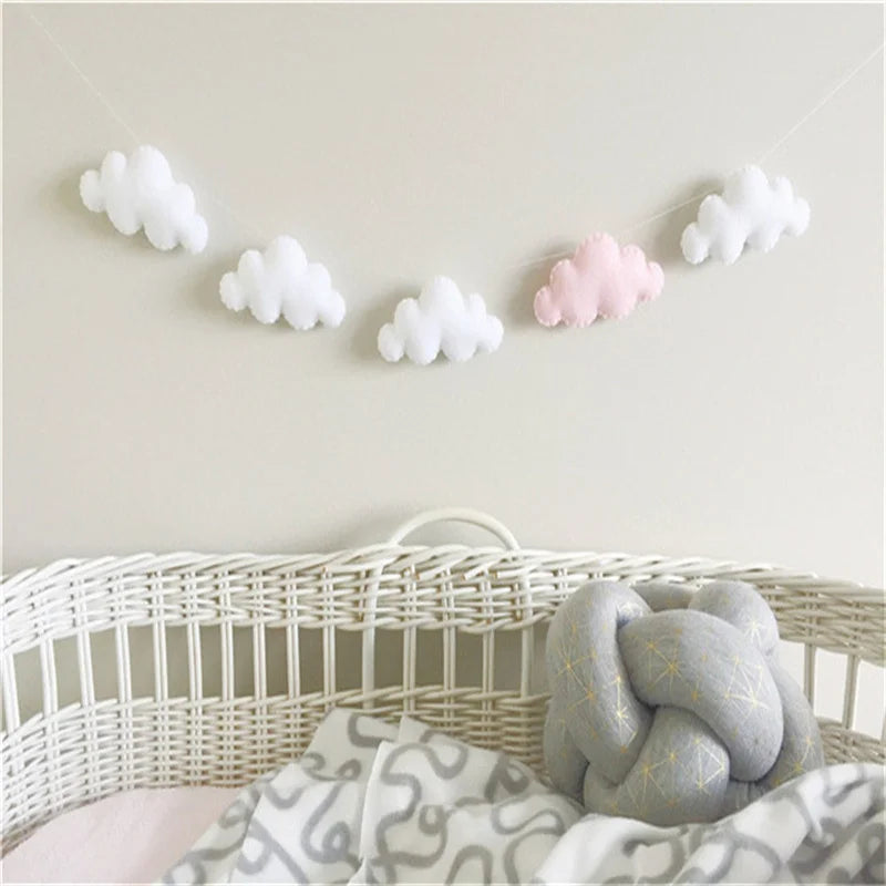 Felt Cloud Garlands String Wall Hanging