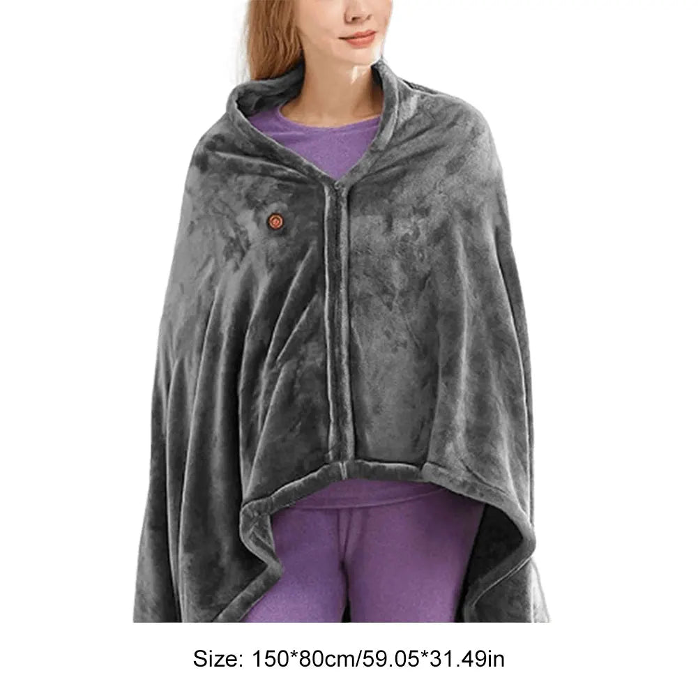 USB Coral Velvet Electric Heated Blanket