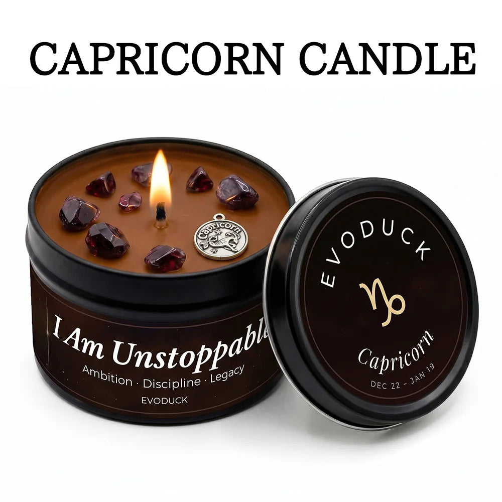 Earth Signs Zodiac Candle Set 3 Pack Scented Soy Candles