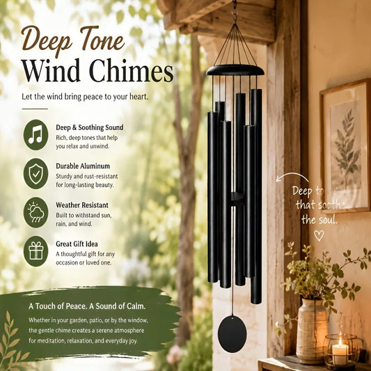 45-Inch Outdoor Wind Chime – Precision-Tuned, Extra-Large, Deep Tones